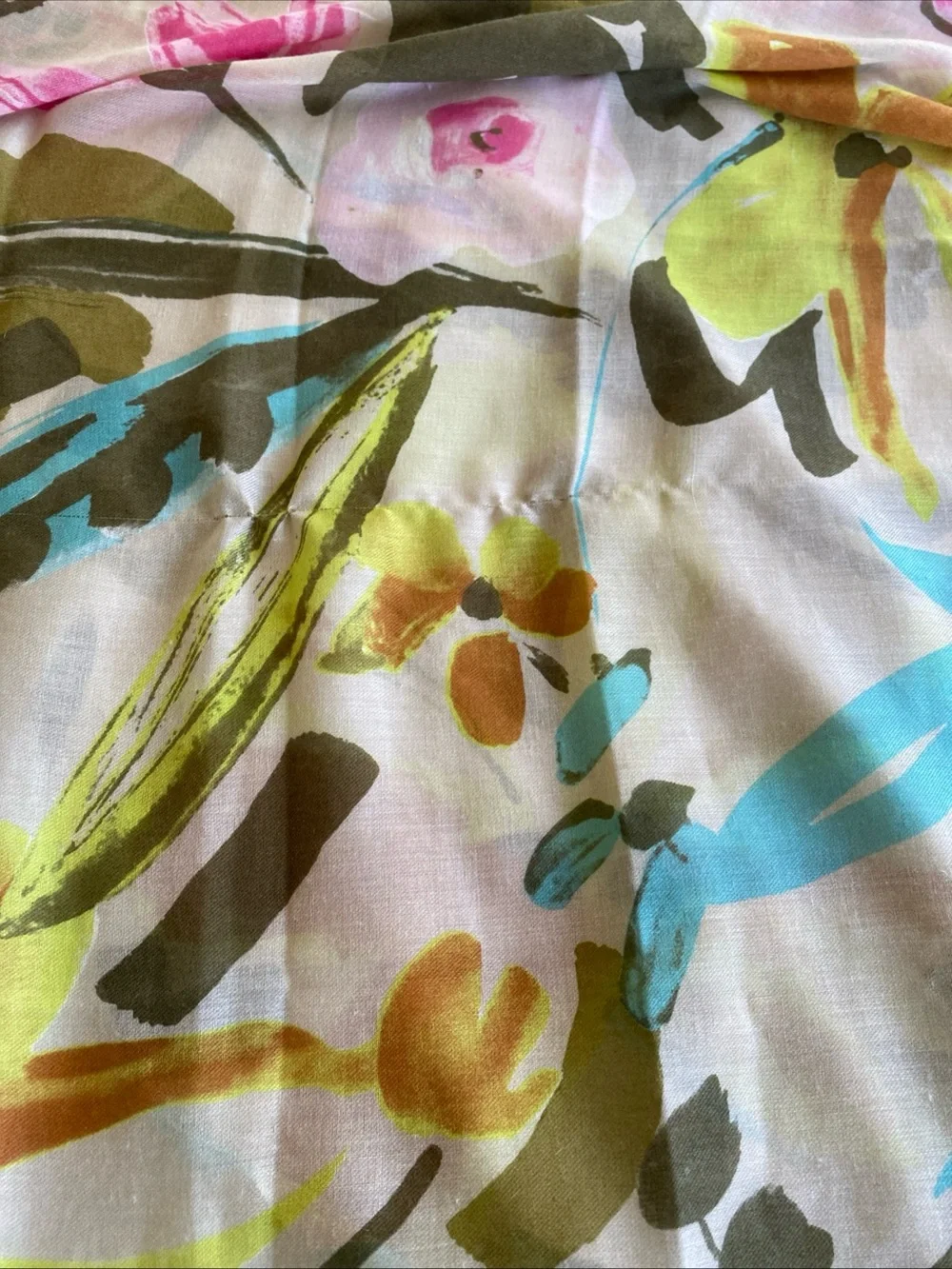 Fraas Women’s Floral Lightweight Rectangular long Scarf Head wrap